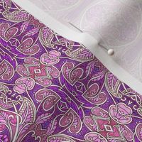 Purple Paisley Circles