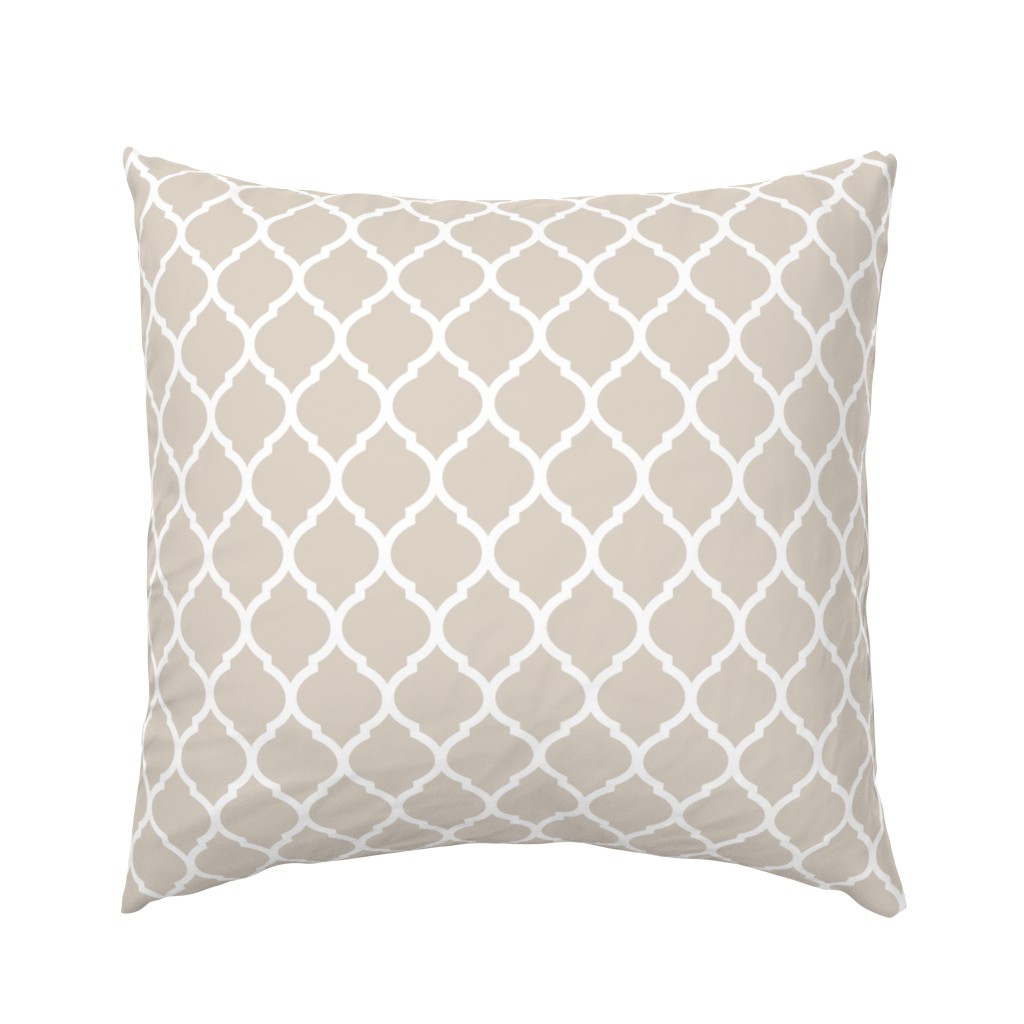 Linen Beige Moroccan Lattice