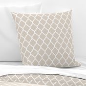 Linen Beige Moroccan Lattice