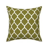 Olive Green Moroccan Lattice