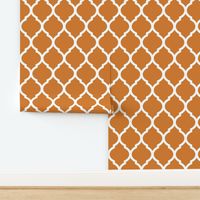 Burnt Orange Moroccan Lattice