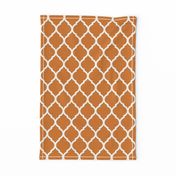 Burnt Orange Moroccan Lattice