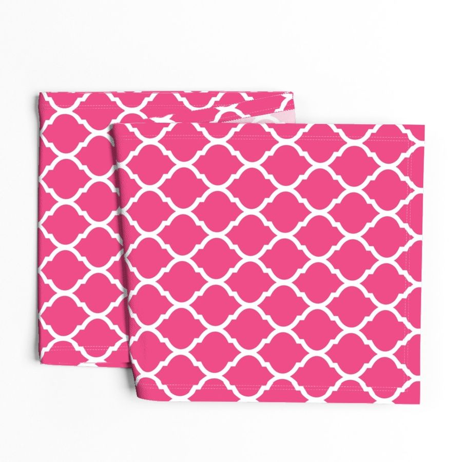 Hot Pink Moroccan Lattice