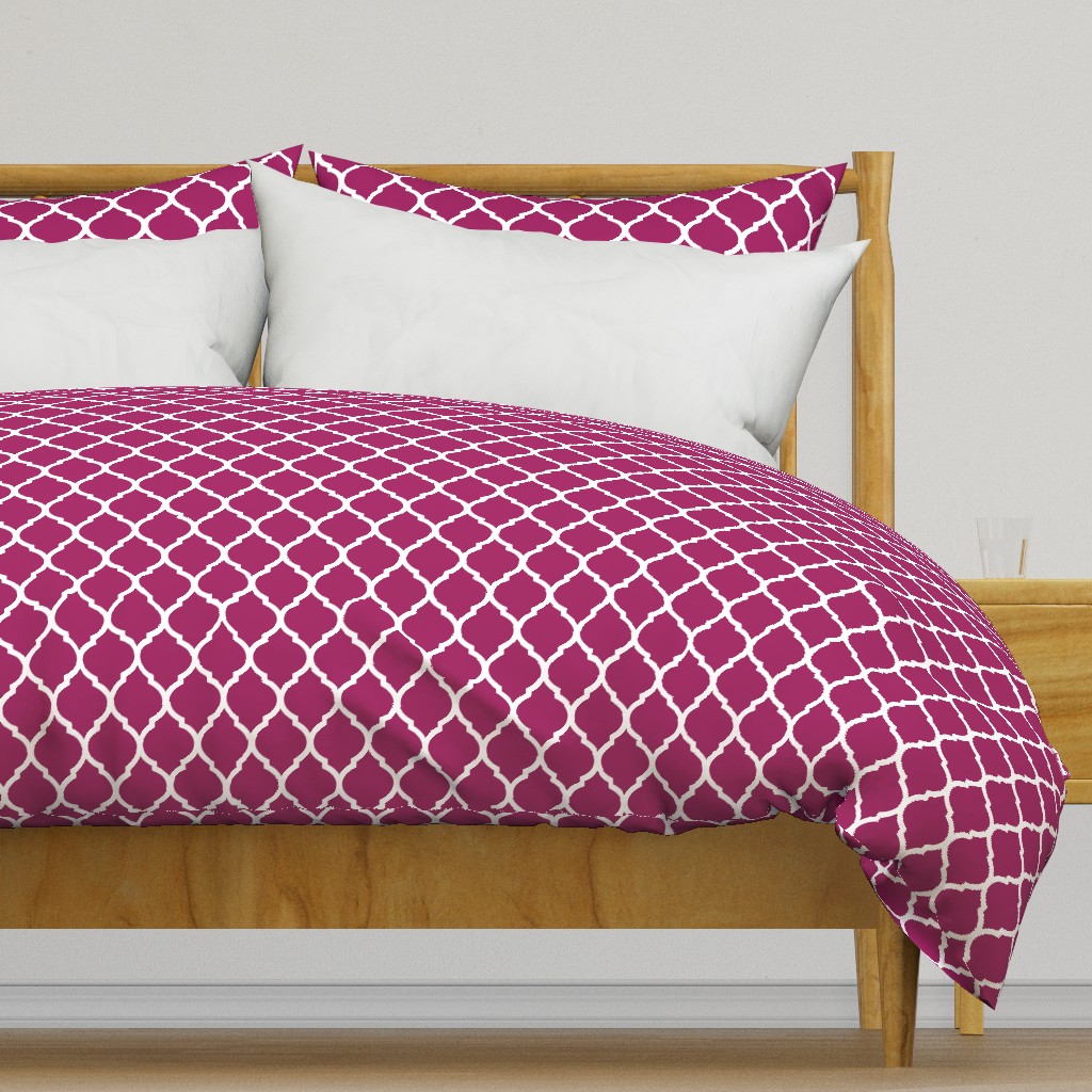 Berry Purple Moroccan Lattice