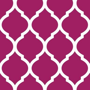 Berry Purple Moroccan Lattice