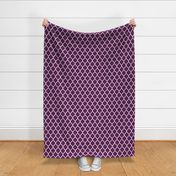 Plum Purple Moroccan Lattice