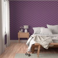 Plum Purple Moroccan Lattice