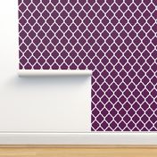 Plum Purple Moroccan Lattice