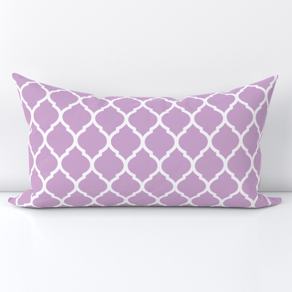 Lilac Purple Moroccan Lattice