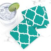 Teal Moroccan Lattice