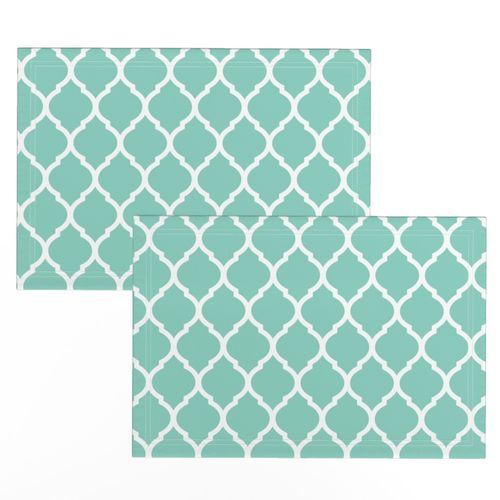 Aqua Moroccan Lattice