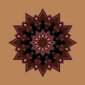 Kaleidescope 3360 trimmed solar r1 brown mandala.peach