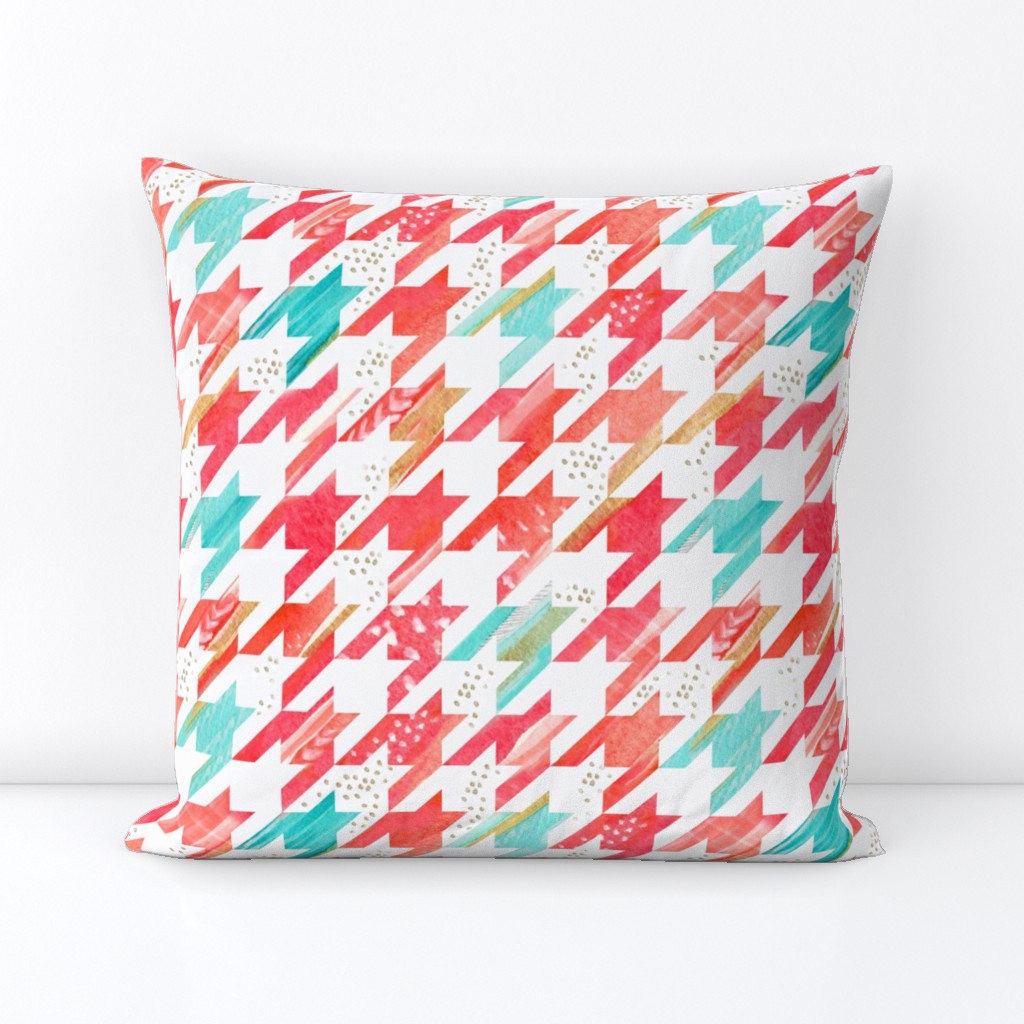 Watercolor Houndstooth