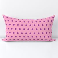 Pink with Purple Polka Dots