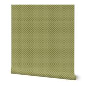 Dim Sum Hugs and Kisses - Cream on Olive Green