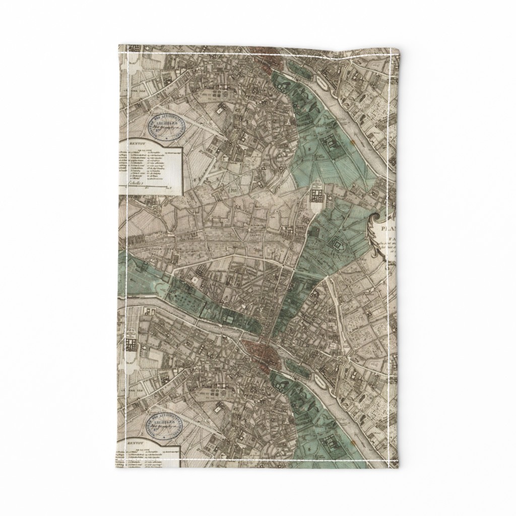 Plan de Paris ~ Paris Map ~ Original Color