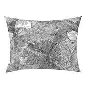 Plan de Paris ~ Paris Map ~ Black and White