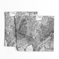 Plan de Paris ~ Paris Map ~ Black and White