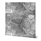 Plan de Paris ~ Paris Map ~ Black and White