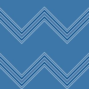 Wide Blue Chevron