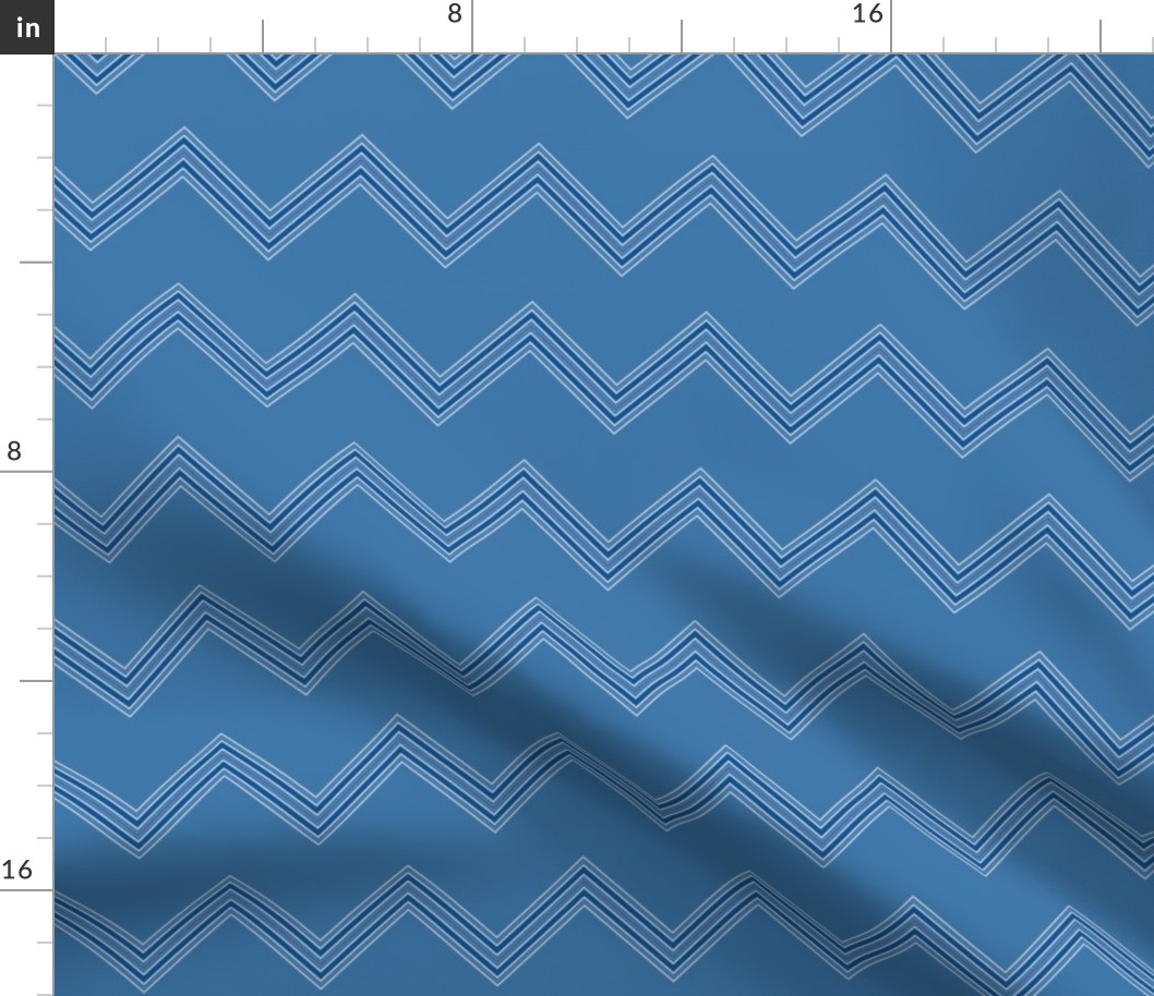 Wide Blue Chevron