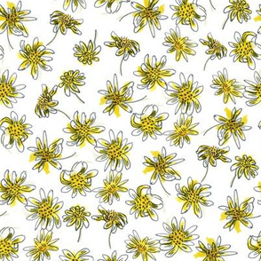 Manx Flora - Scruffy Yellow