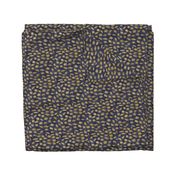 Gold Glitter Splotches + Navy Background