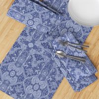 Phoenix Damask ~ Blue 