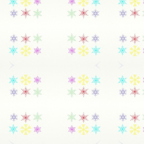 Colorful snowflakes