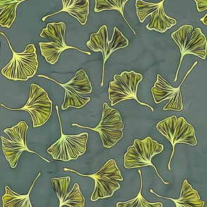 Ginkgos on Gray