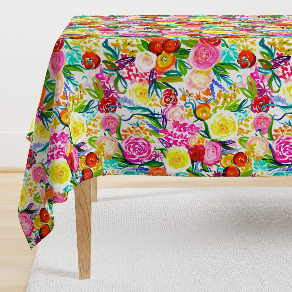 Neon Summer Floral (Medium Scale