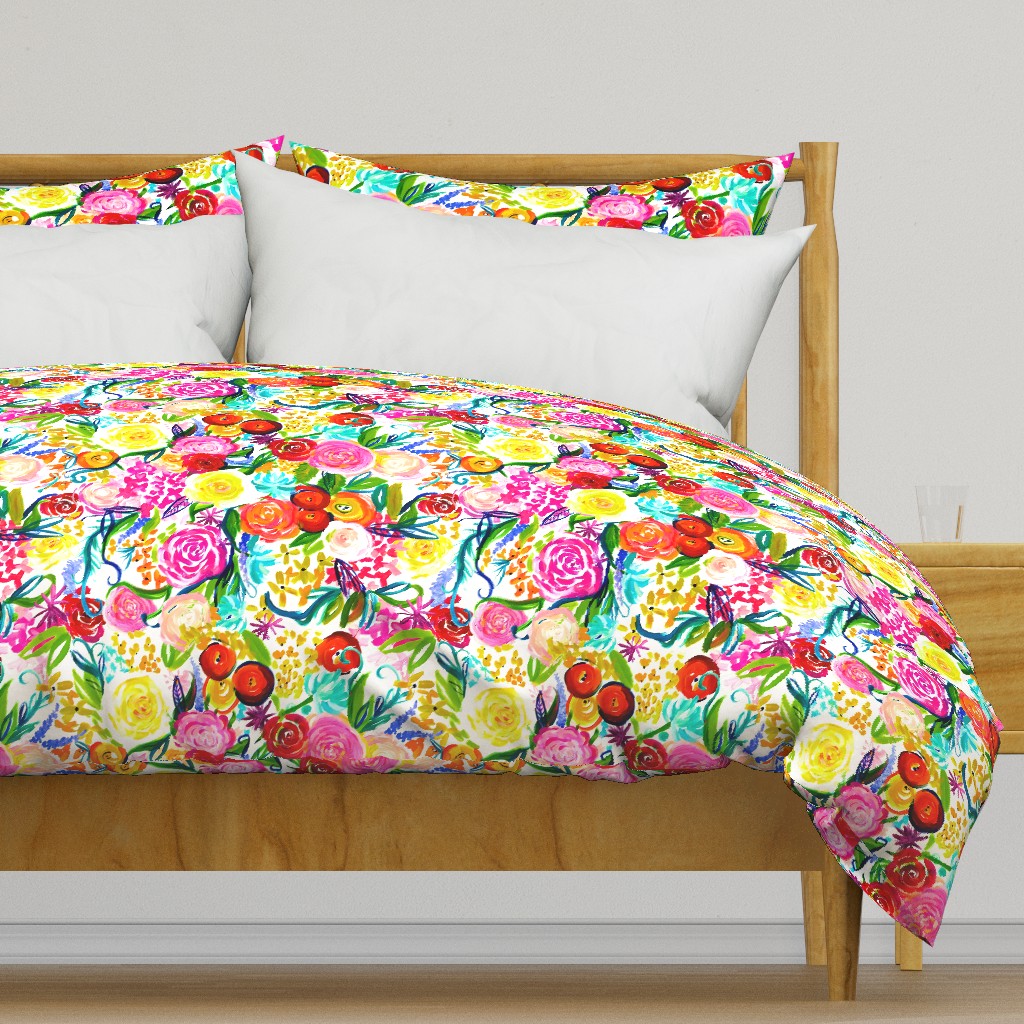 Neon Summer Floral (Medium Scale