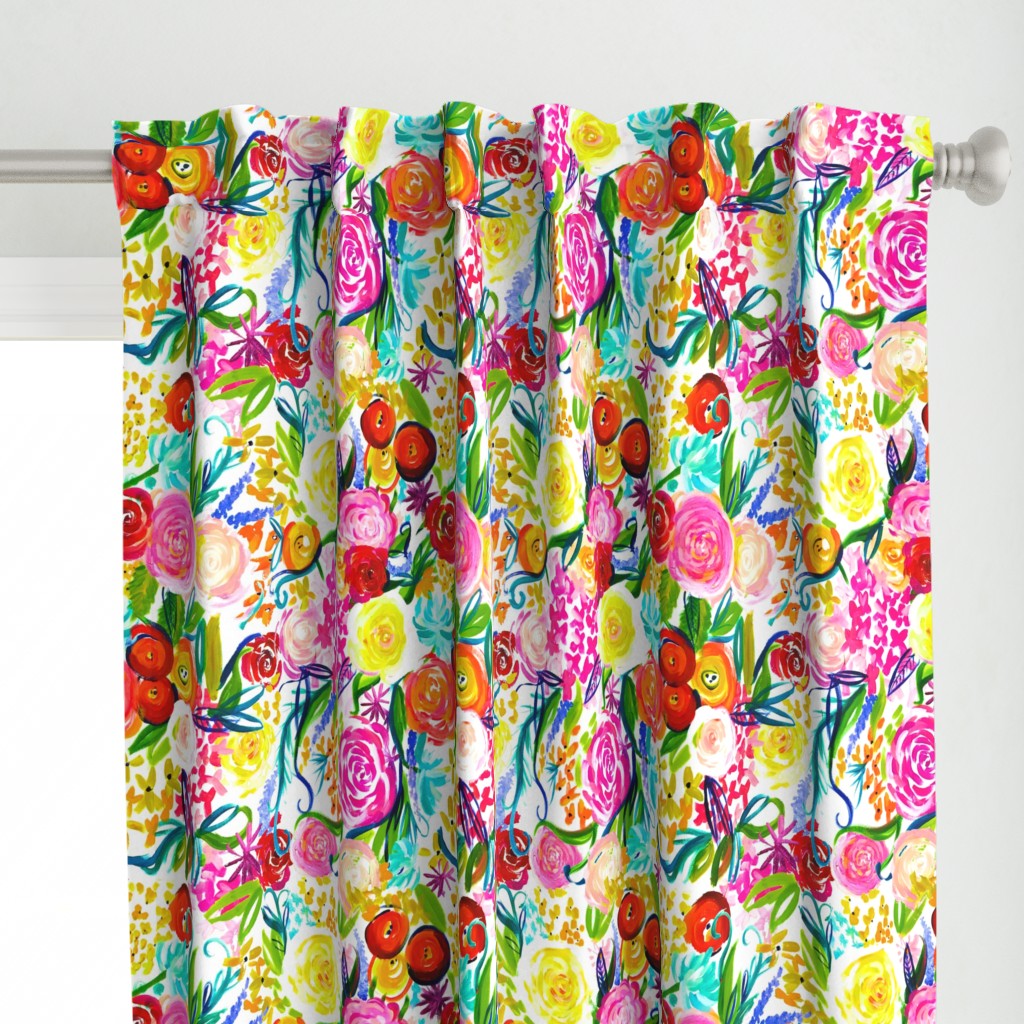 Neon Summer Floral (Medium Scale