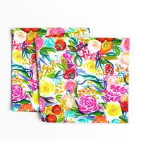 Neon Summer Floral (Medium Scale