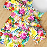 Neon Summer Floral (Medium Scale