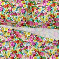 Neon Summer Floral (Medium Scale