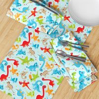 Cute dancing dino fun colorful dinosaur design for boys