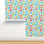 Cute dancing dino fun colorful dinosaur design for boys