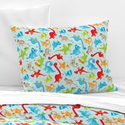 Cute dancing dino fun colorful dinosaur design for boys