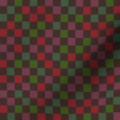 autumn rainbow checkerboard pixelsquares