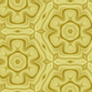 Yellow Gold Flower Pattern