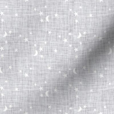 small stars and moons // cloud linen