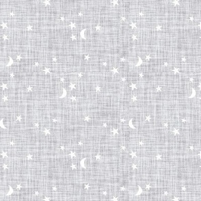 small stars and moons // cloud linen