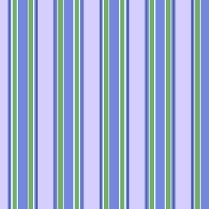 Morning Glory Stripe Periwinkle and Lavender