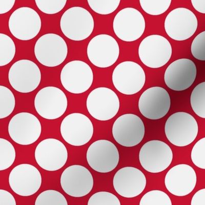 Circus Polk-White on red