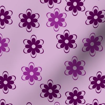 Purple flower pattern