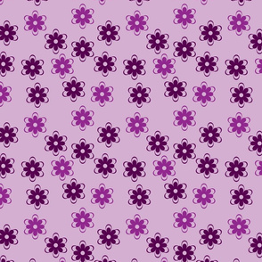 Purple flower pattern