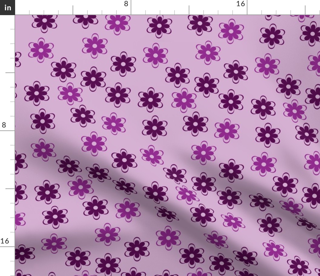 Purple flower pattern