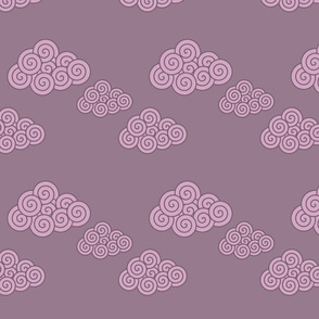 swirly purple clouds