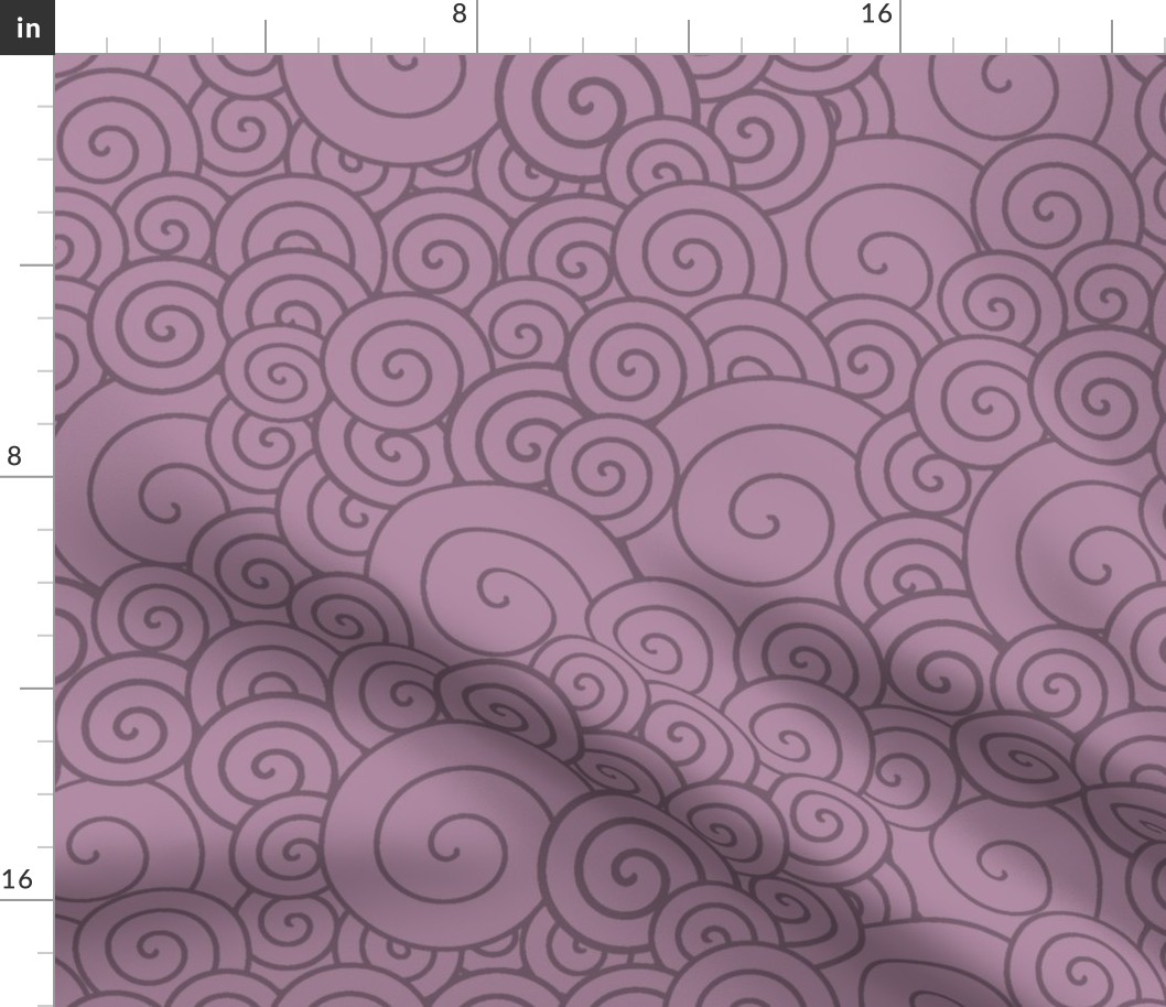 Purple spirals